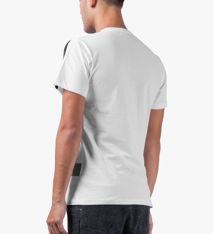 AMH White Reflective Block Panel T-Shirt