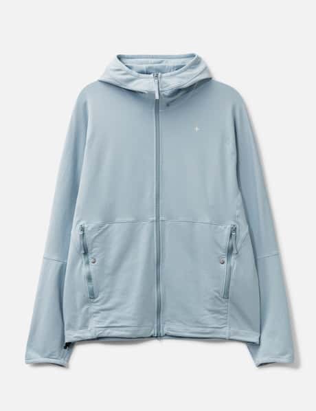 Stretch Cotton Fleece_S.I. Stellina Zip-Up Hooded Sweatshirt view 6