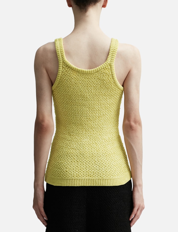 Shop Lgn Louis Gabriel Nouchi Tank Top In Tencel Textured Knit In Yellow