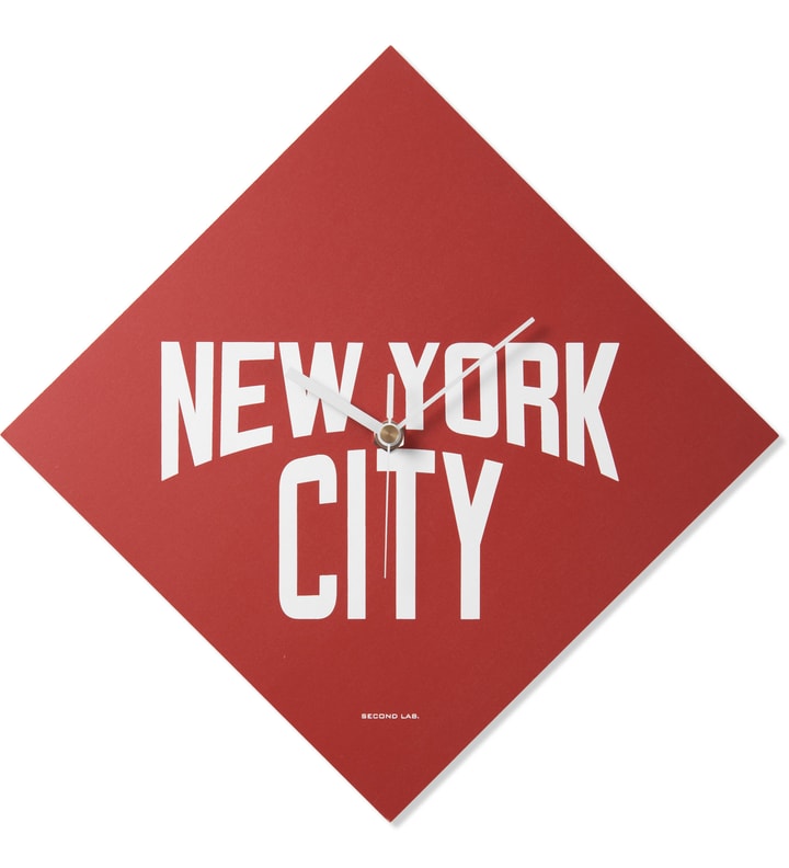 Red NYC Print Clock Placeholder Image