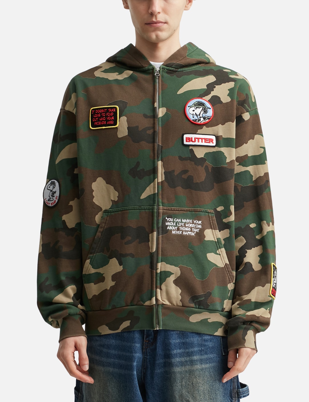 X Peanuts Patches Zip-Thru Hood view 18