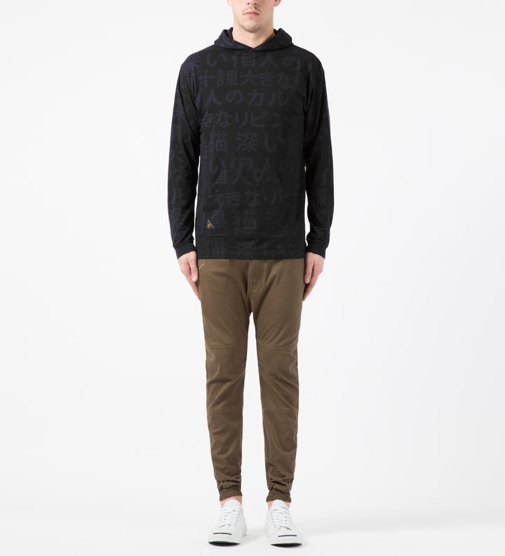 Black Kanji Hooded T-Shirt Placeholder Image