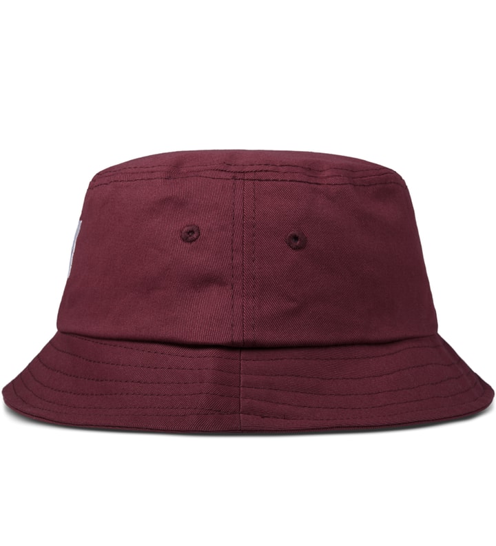 Burgundy Stock Lock Ho14 Bucket Hat Placeholder Image