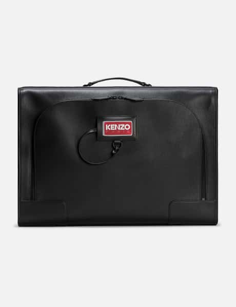 Kenzo Discover Grained Leather Suitcase