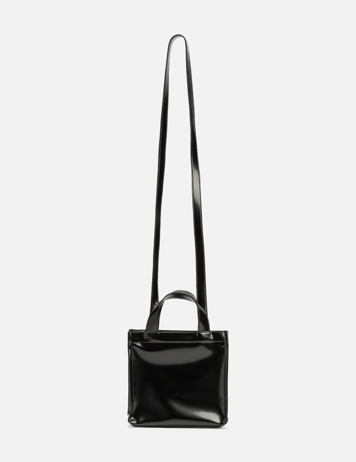 Shop Acne Studios Logo Mini Shoulder Tote Bag In Black