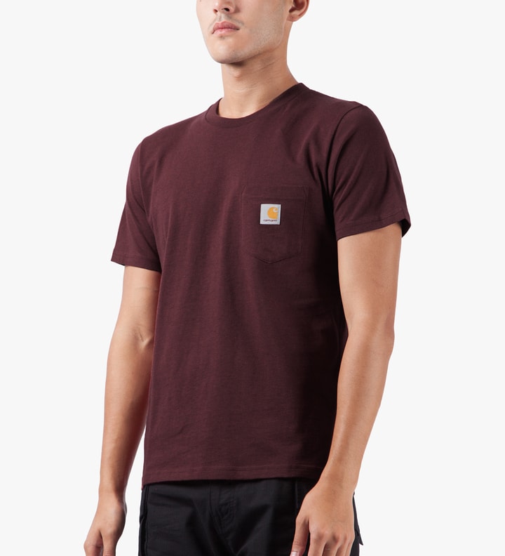 Bordeaux Heather S/S Pocket T-Shirt Placeholder Image
