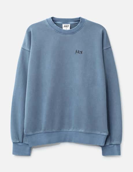 "Good Vibes Ahead Blue Washed" Crewneck view 8