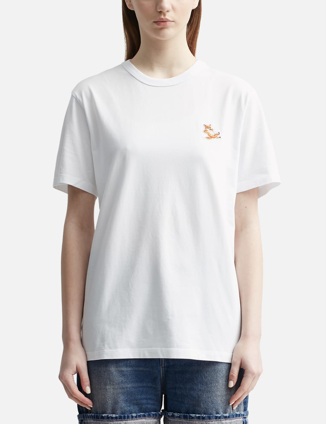 메종 키츠네 Maison Kitsune Chillax Fox Patch Classic T-shirt
