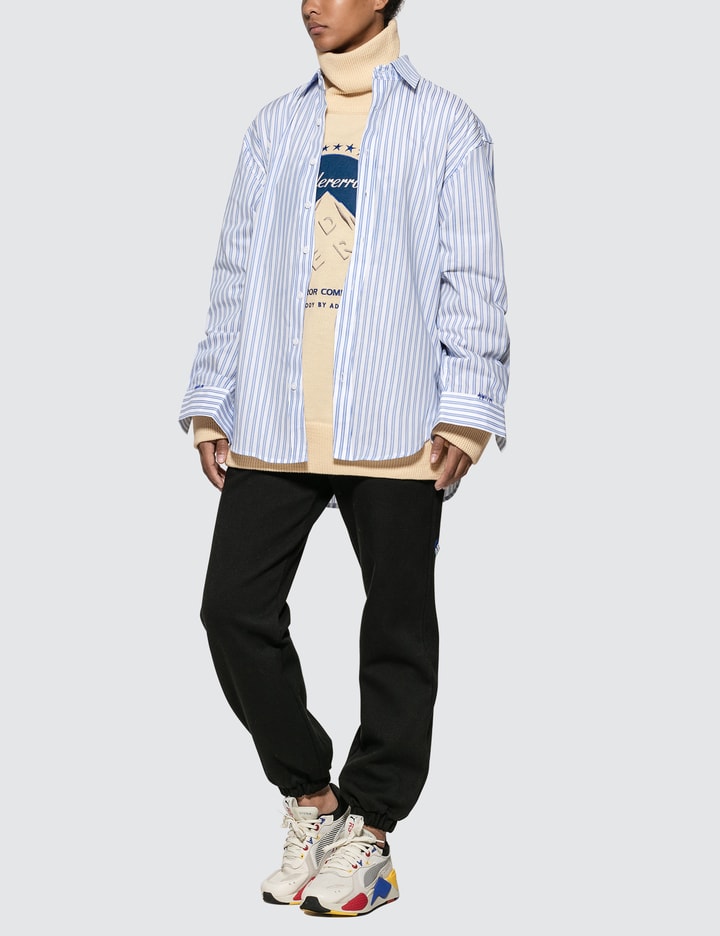 Oversized Fit Stripe Shirt Placeholder Image