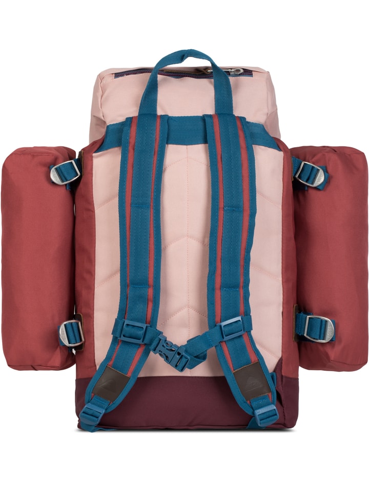 Red/Burgandy/Roase Rucksack With Red Side Bags Placeholder Image