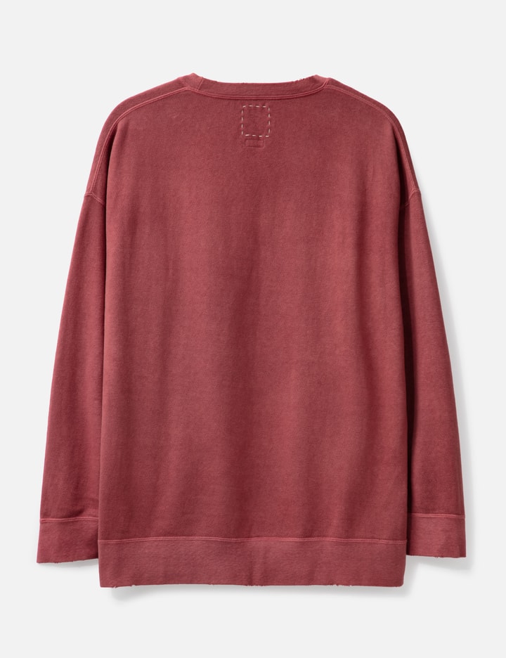 VISVIM JUMBO SWEAT L/S in Red (UNEVEN DYE) Placeholder Image