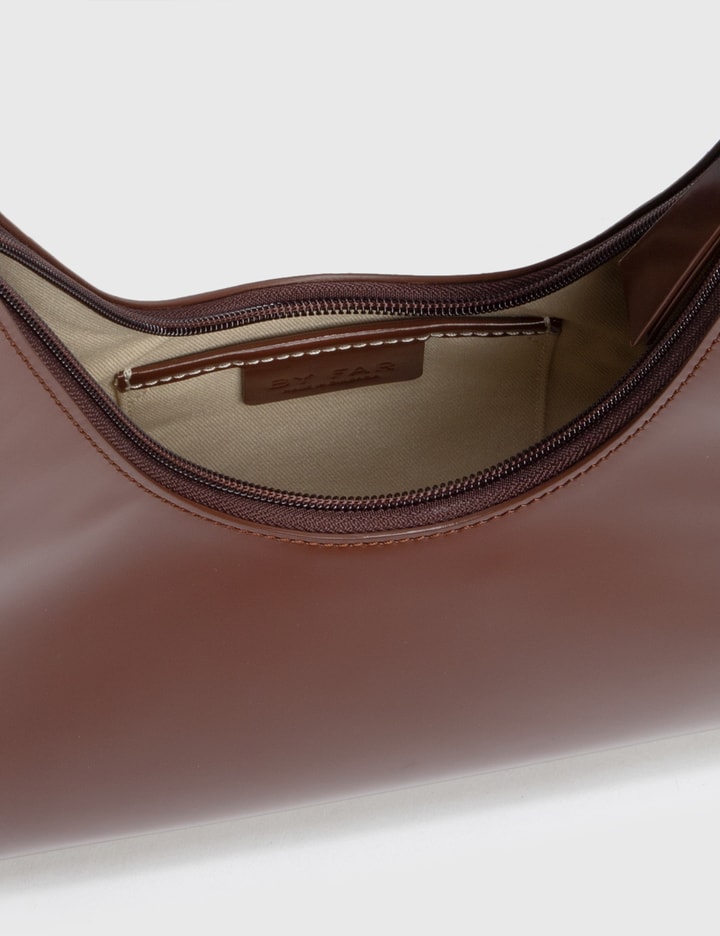 Amber leather shoulder bag, BY FAR