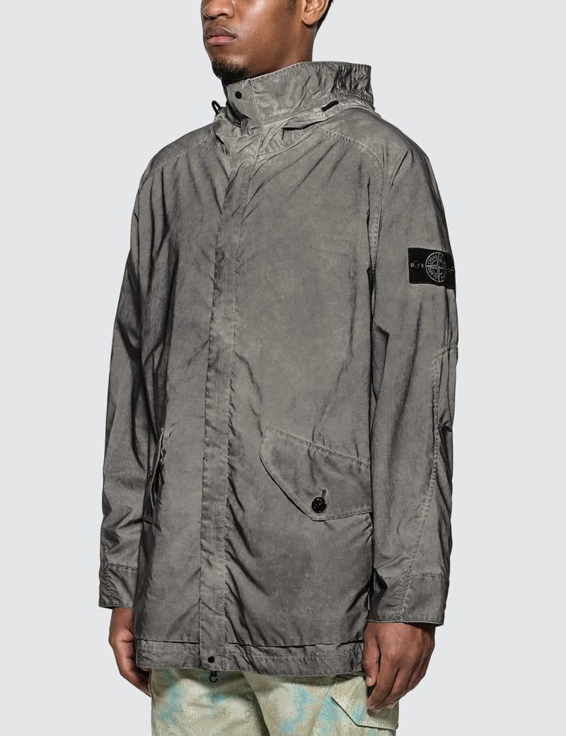 plated reflective stone island