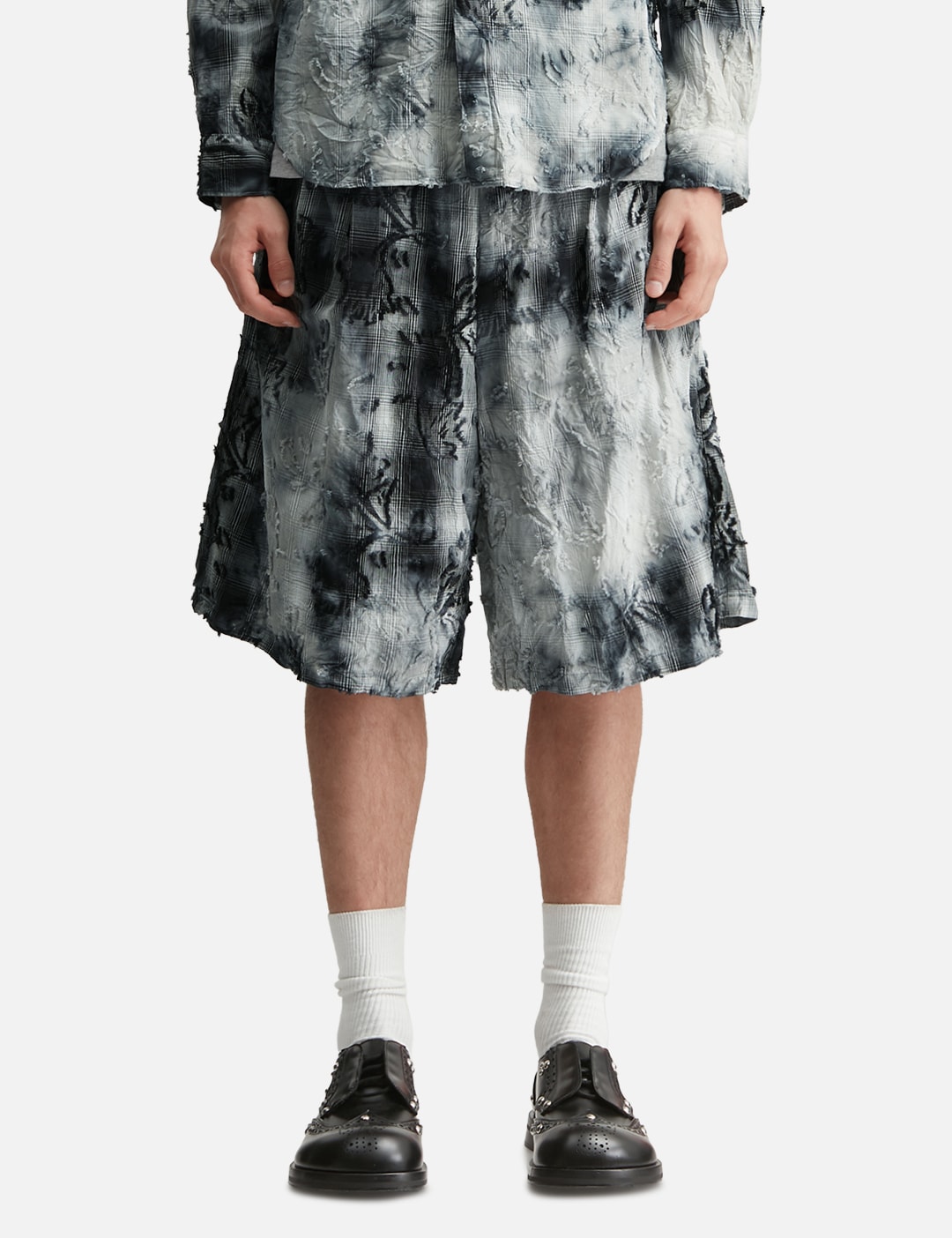 Tie-Dye Check Short Pants view 18