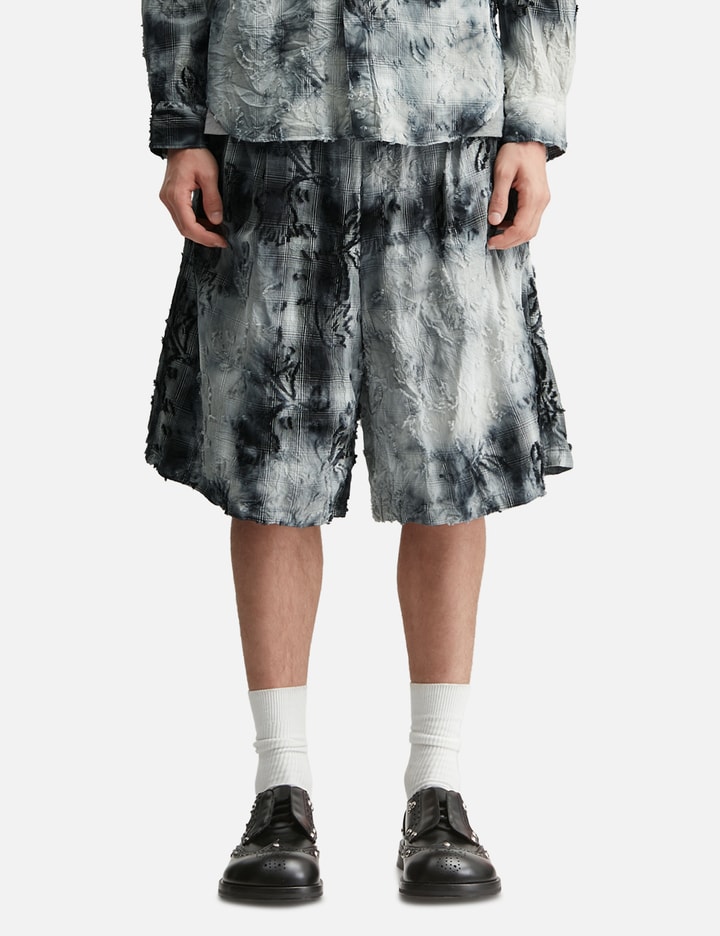 Tie-Dye Check Short Pants view 3