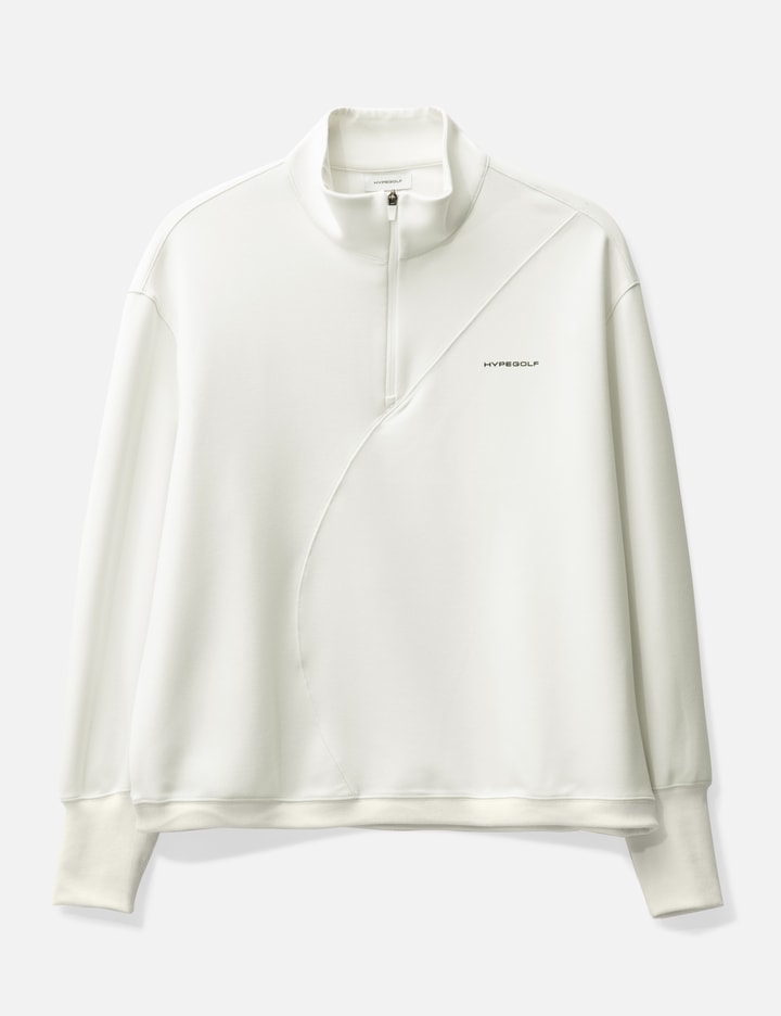 Hypegolf X Post Archive Faction (paf) Half-zip Sweatshirt In White
