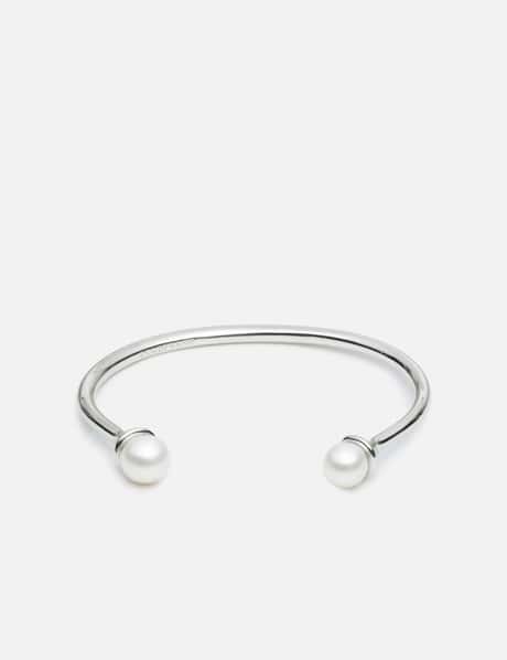COLDFRAME Cold White Double Pearl Open Bracelet