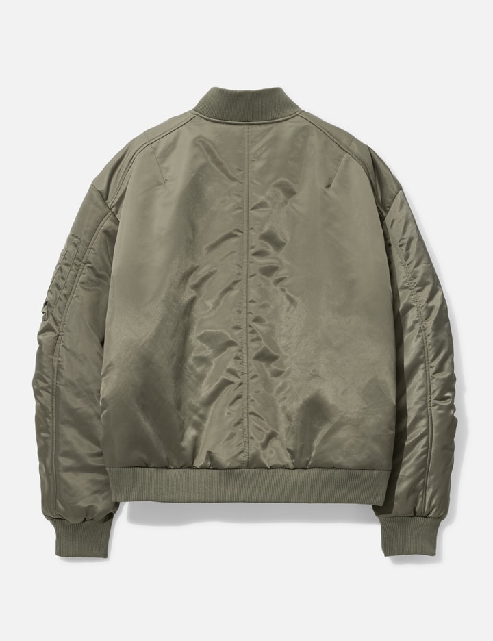 Puppet Theater Ruched Bomber In Green