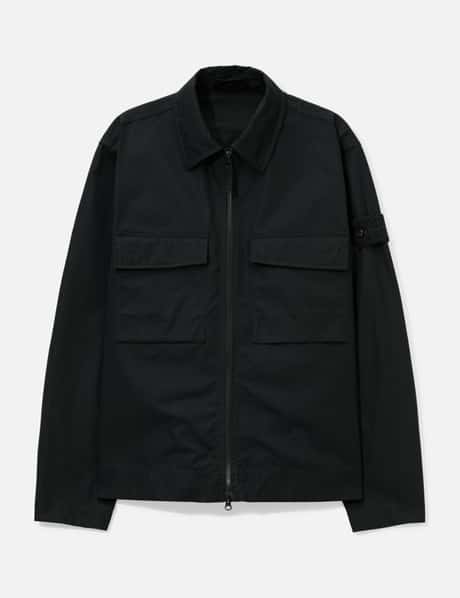 Ghost Cotton Canvas Zip-Up Shirt view 6