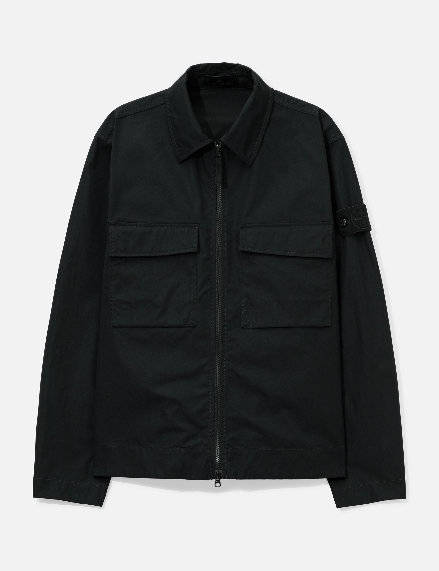 Ghost Cotton Canvas Zip-Up Shirt view 16