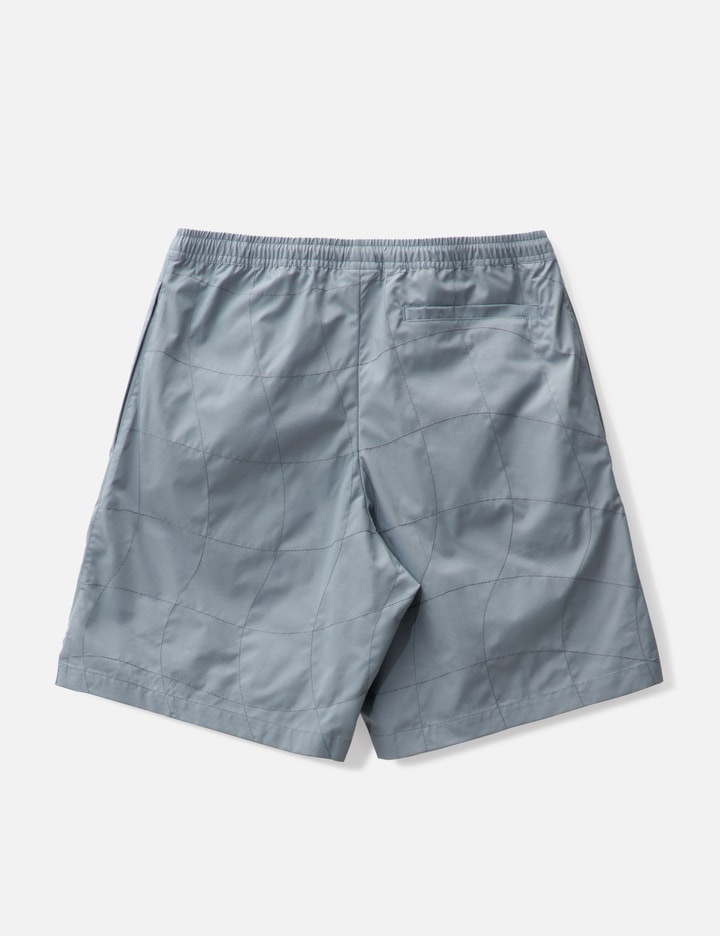 Shop Dime Wave Quilted Shorts In Blue