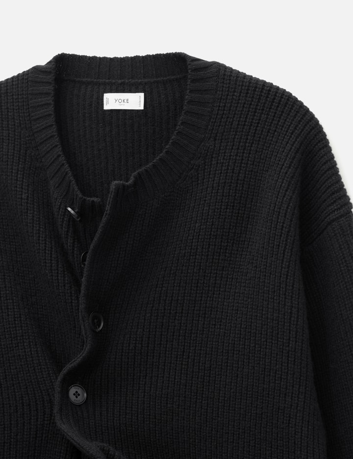 Yoke Sculptural Wired Crew Neck Cardigan