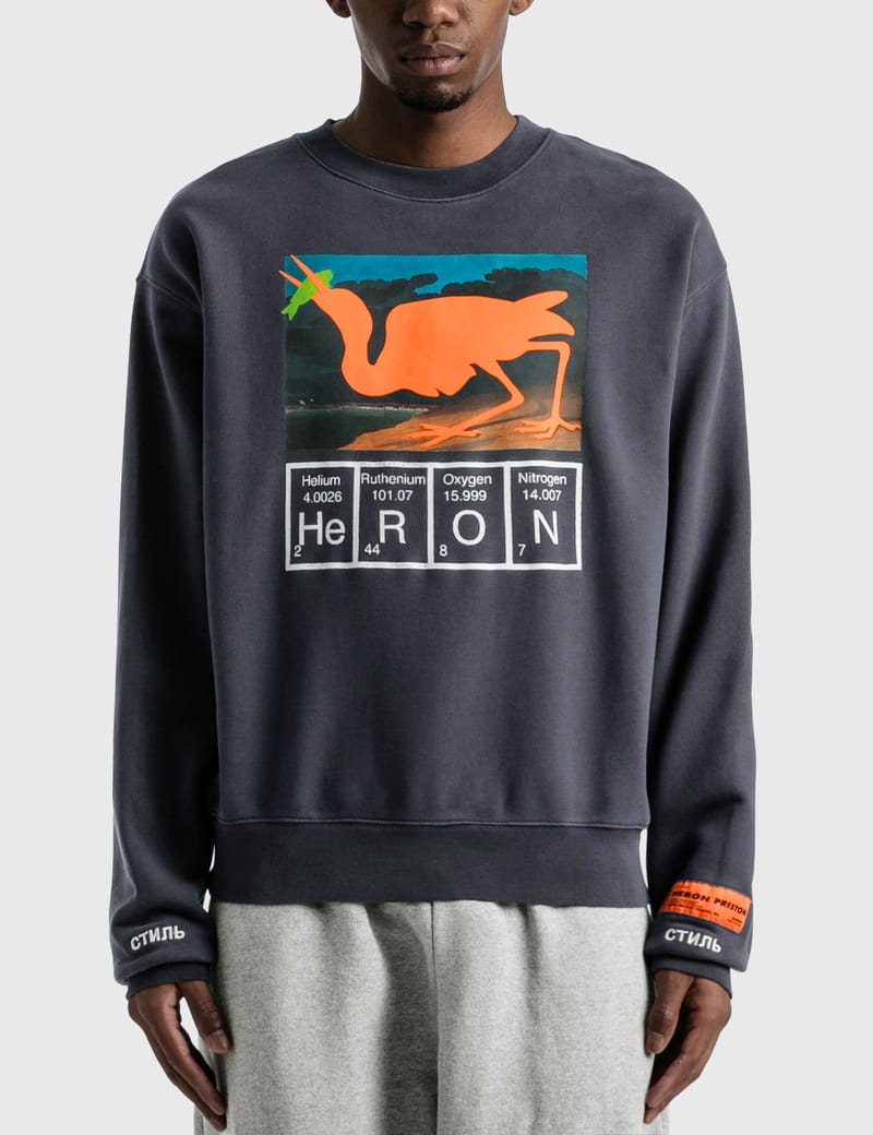 Heron Preston - Heron Crewneck | HBX - Globally Curated Fashion and  Lifestyle by Hypebeast