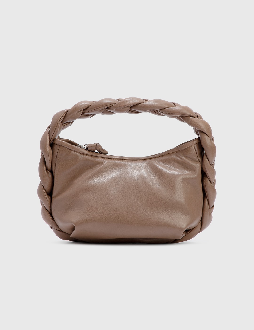 HEREU- Espiga Mini Braided Handle Leather Handbag- Woman- Uni - Beige