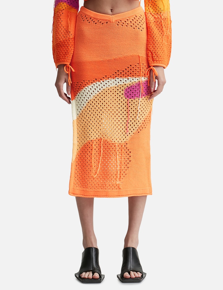 HOUSE OF SUNNY POMPELMO SUNSET KNIT SKIRT