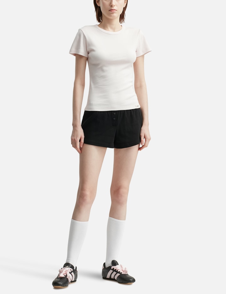 Glowny Button Fly Mini Shorts