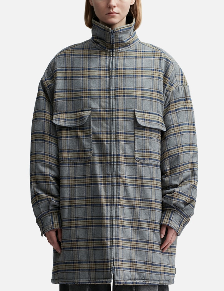 Quilted Checked Flannel Jacket Placeholder Image