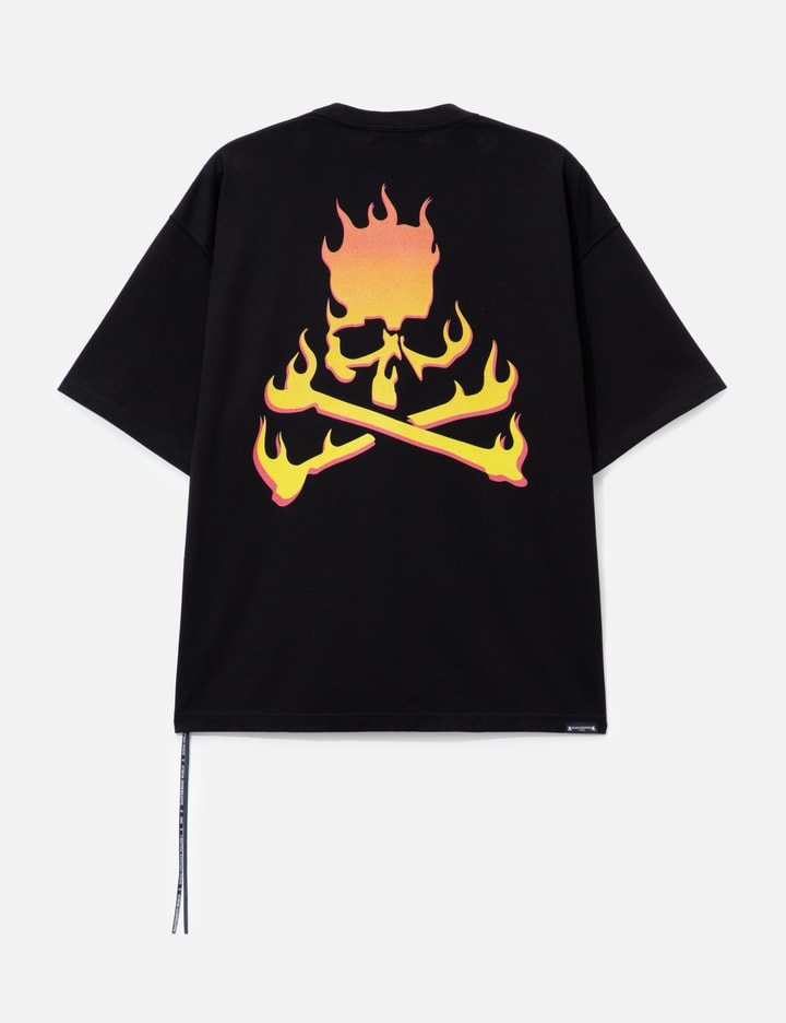 マスターマインド・ワールド Skull On Fire Boxy SS Tee Ver.1