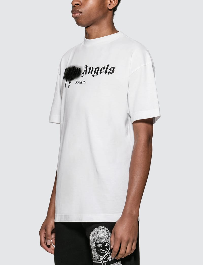 Men's palm angels sprayed t shirt Clearance