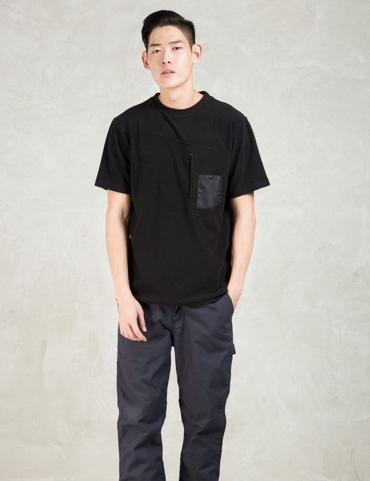 Black S/S Pertex Pocket Fleece T-Shirt Placeholder Image