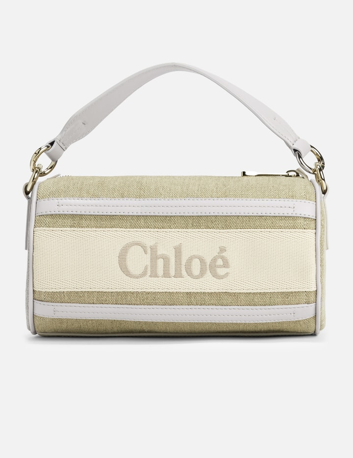 Woody Tube Shoulder Bag In Linen & Soft Leather Placeholder Image