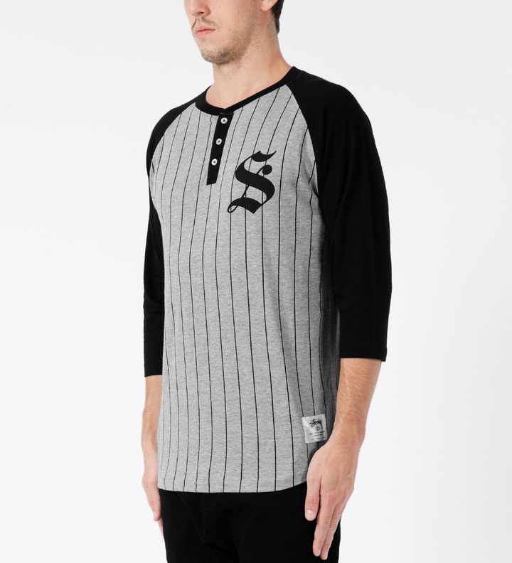 Black Henley Baseball ¾ T-Shirt Placeholder Image