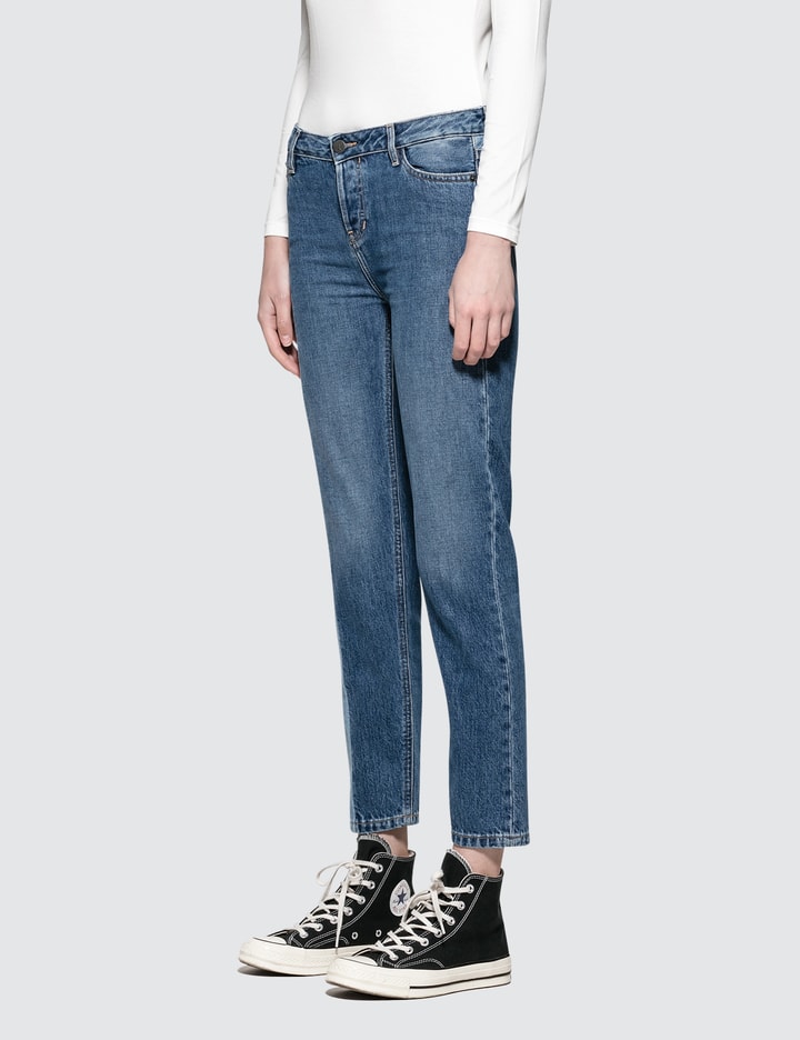 Straight Ankle Jeans With Dark Vert Placeholder Image