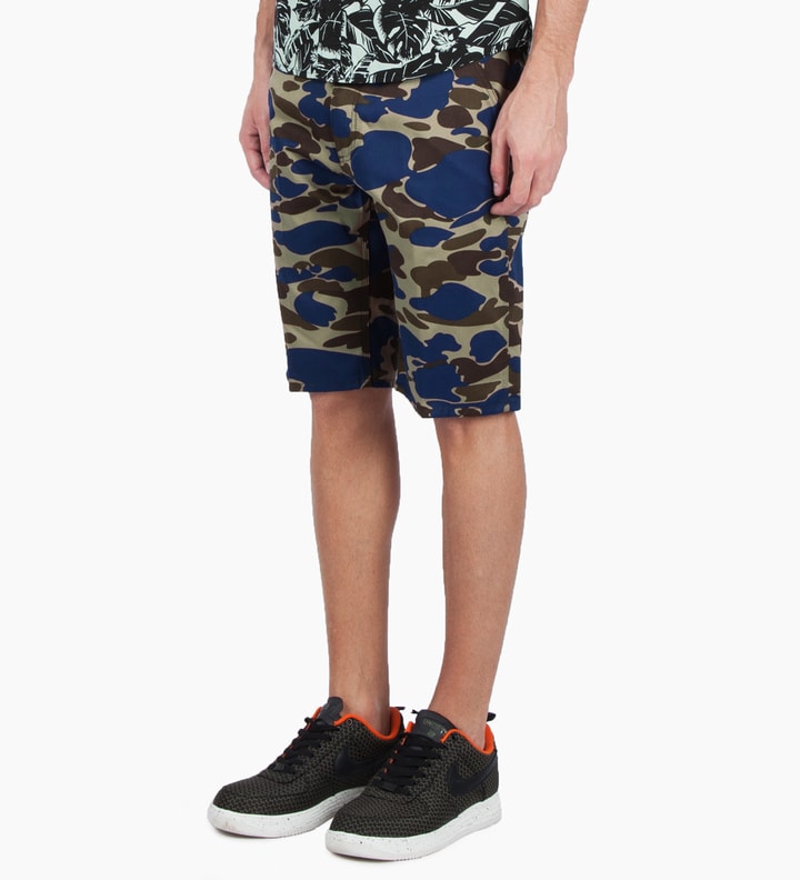 Metro Blue Camo Isle Lincoln Simple Shorts Placeholder Image
