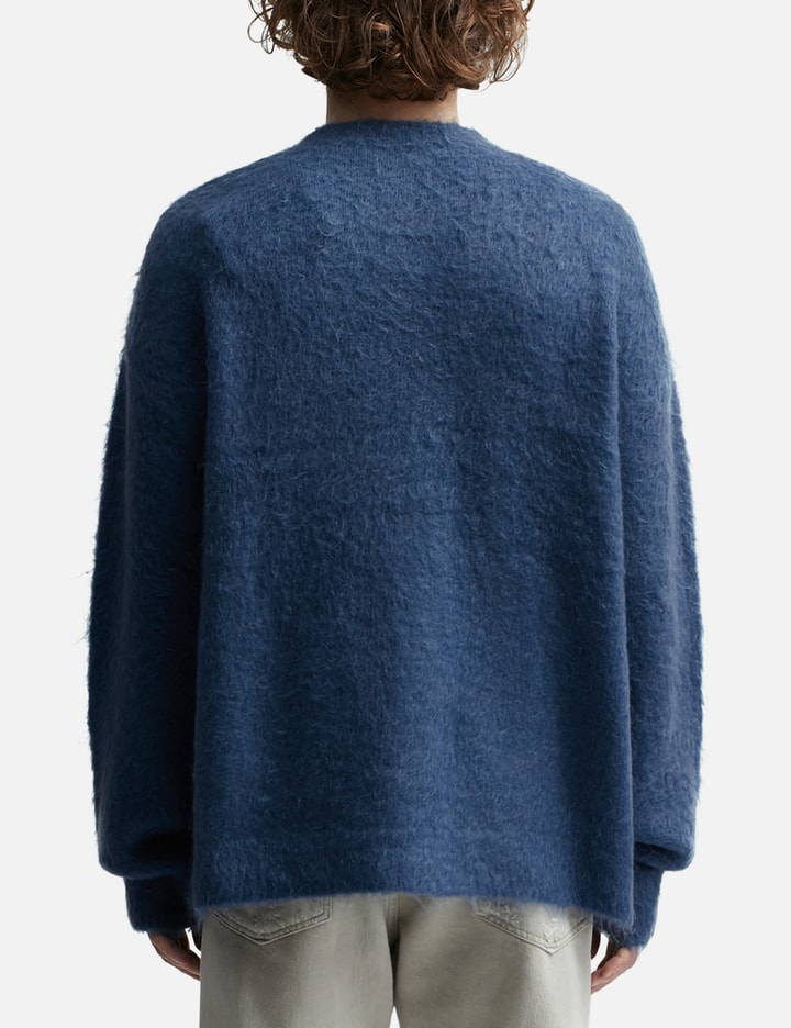 Shop Acne Studios Wool Mohair Cardigan In Blue