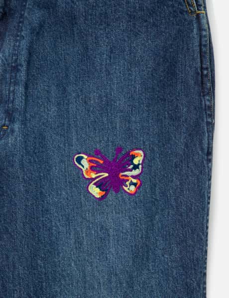 Papillon Embroidery Boot-Cut Jean - 12oz Denim view 17