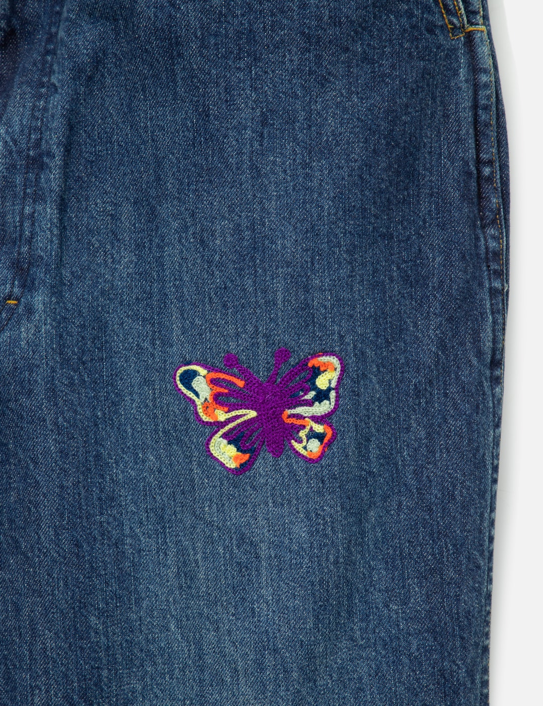Papillon Embroidery Boot-Cut Jean - 12oz Denim view 18