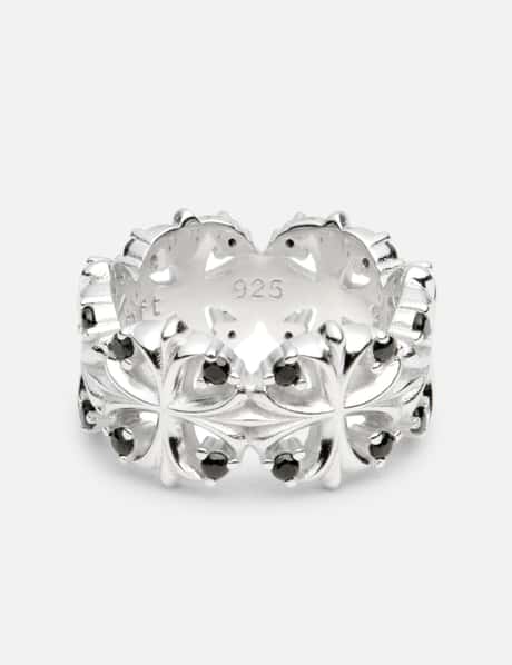MIDNIGHT FACTORY Maltese-Cross Quadruplets Ring