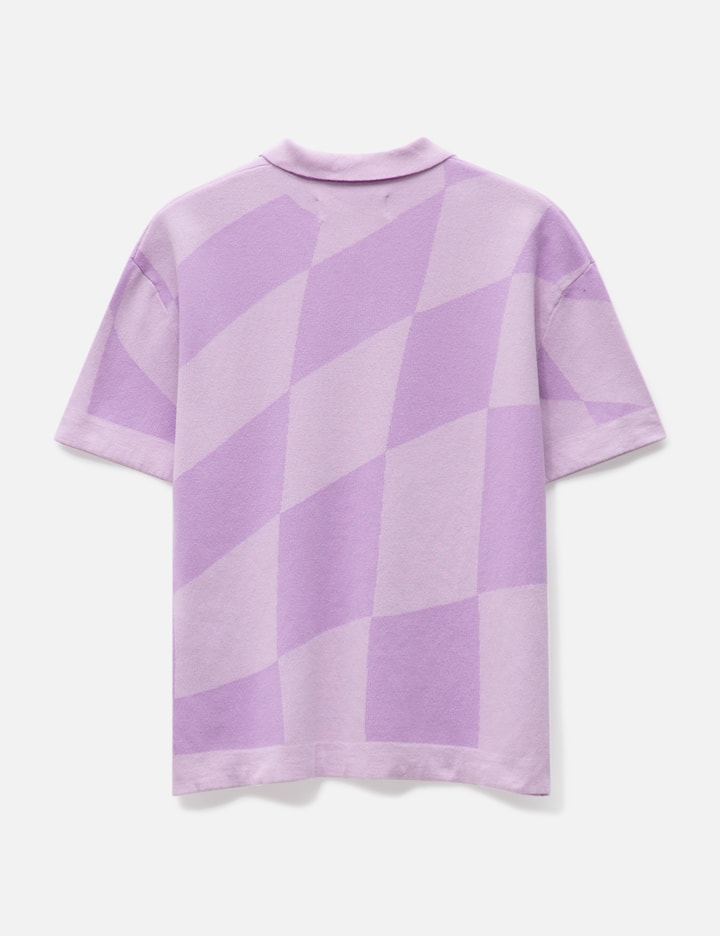 CHECKERED KNIT POLO SHIRT Placeholder Image