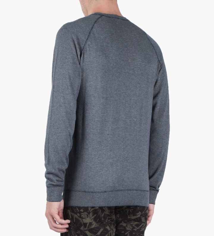 Grey Heather/Blue Penny Murray Strip Sweater Placeholder Image