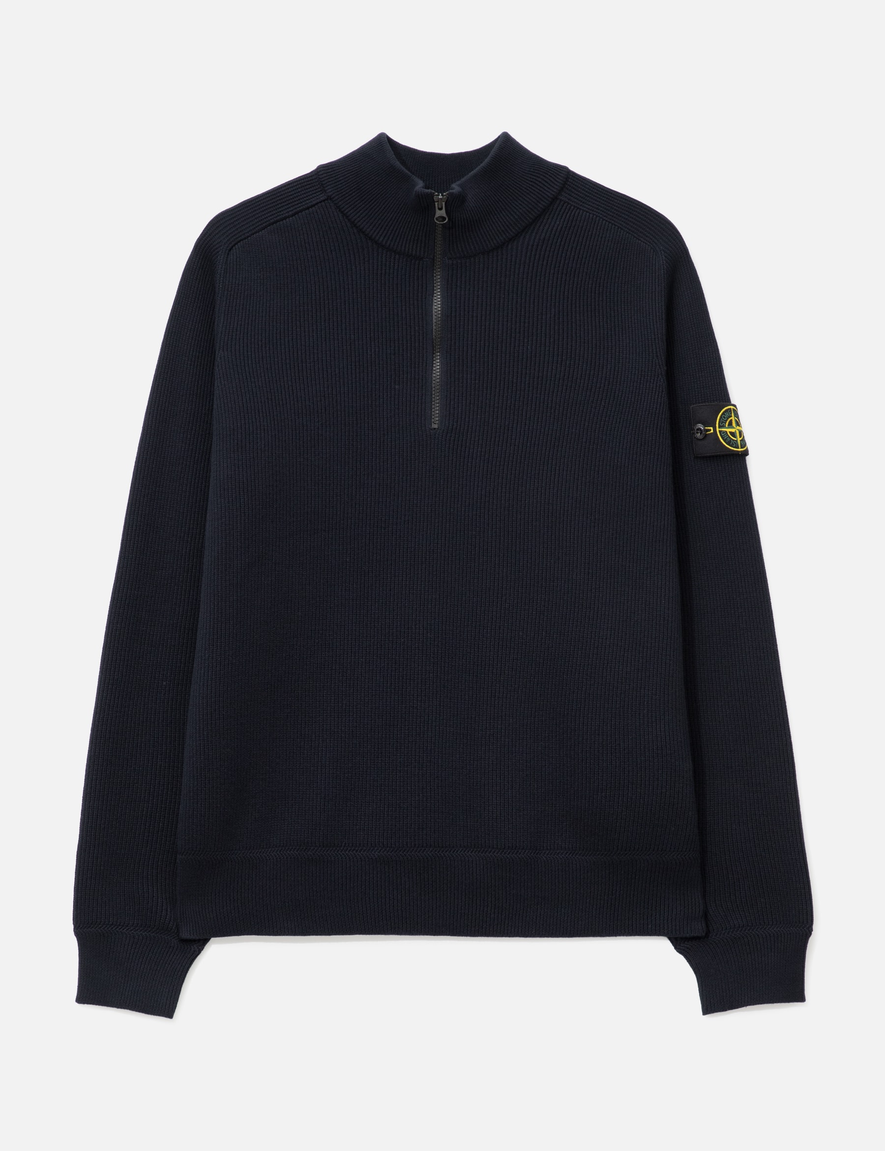 Ribbed Soft Organic Cotton Half-Zip Jumper view 16