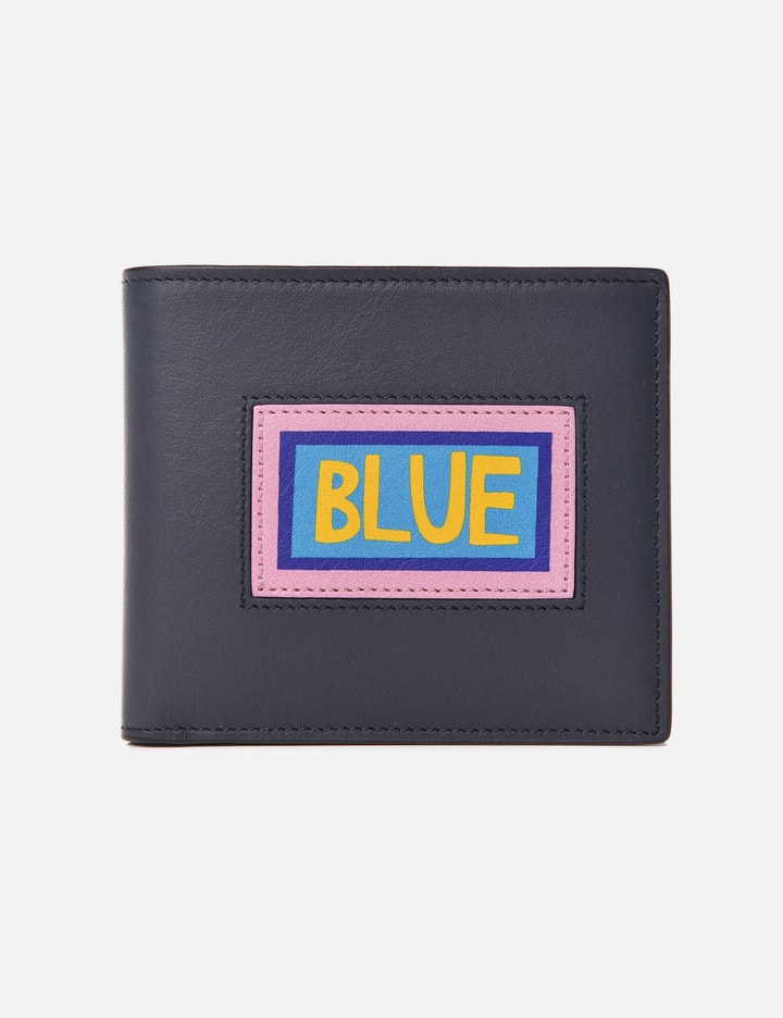 Fendi Vocabulary Blue Bi-Fold Wallet in Blue Lavagna Placeholder Image