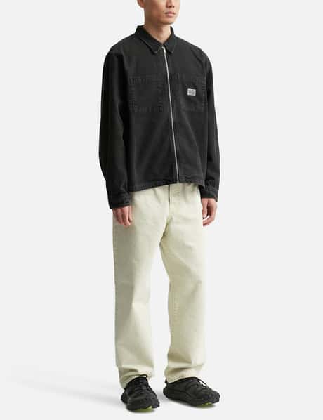 Stüssy - Washed Canvas Zip Shirt | HBX - Globally Curated Fashion 