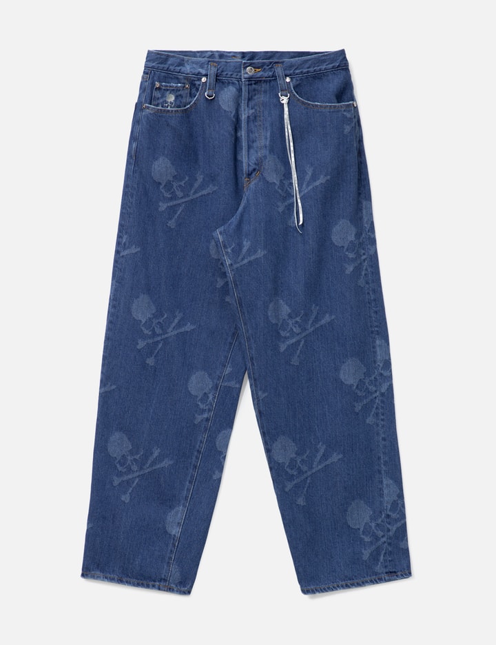 Monogram Wide Denim Pants Placeholder Image