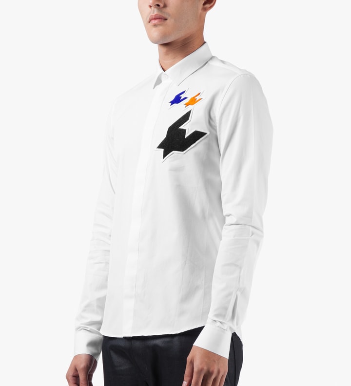 White Classic Patches Shirt Placeholder Image