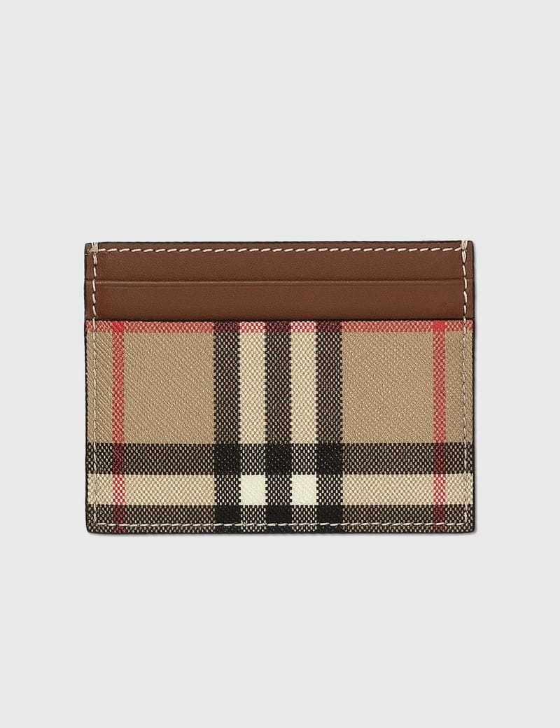 burberry vintage check card case